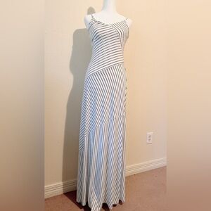 Taylor Maxi Dress | Black & White Stripe | Size Small